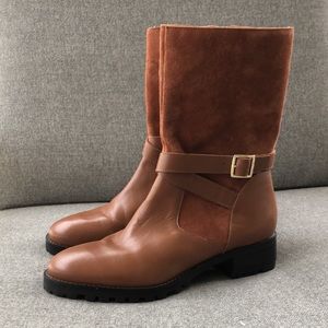 Worn once! - TALBOTS Genuine Suede & Leather Buckle Boots